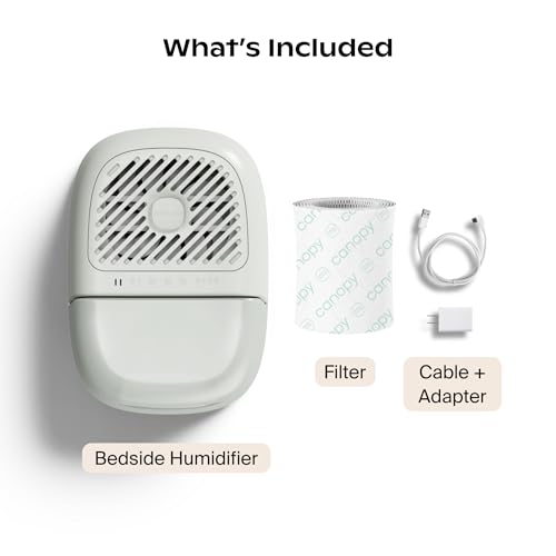 Bedside Humidifier 2.5L with Reading Light, White Noise & Aroma
