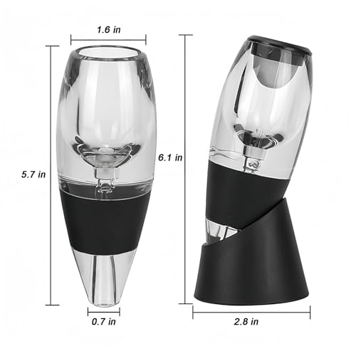 DS-101 Premium Wine Aerator Pourer with LED Light & Sediment Filter - Enhances Flavor