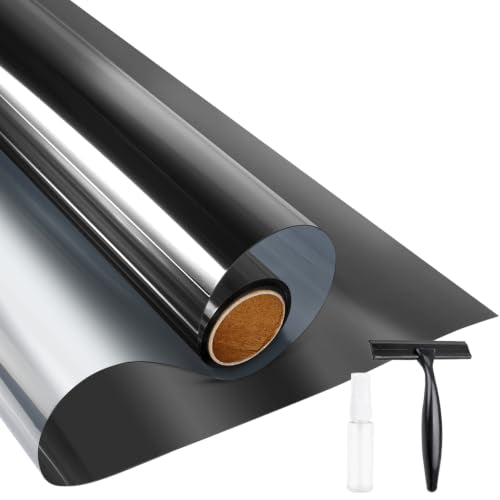 KESPEN One Way Window Privacy Film - Static Cling Heat Control Tint Black