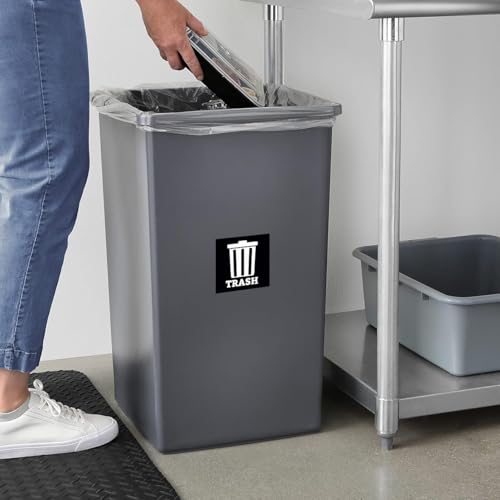 XTRAYXRAY 5x5in Recycle & Trash & Compost Sticker Set of 3 – Vinyl Decals for Bins