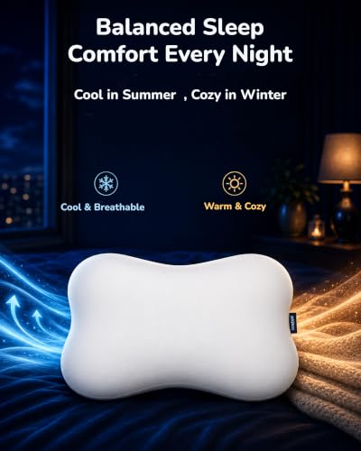 Cervical Neck Pillow for Sleeping - Ergonomic Memory Foam Support