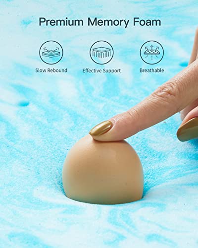 PERLECARE 3 Inch Twin XL Gel Memory Foam Mattress Topper, Ventilated