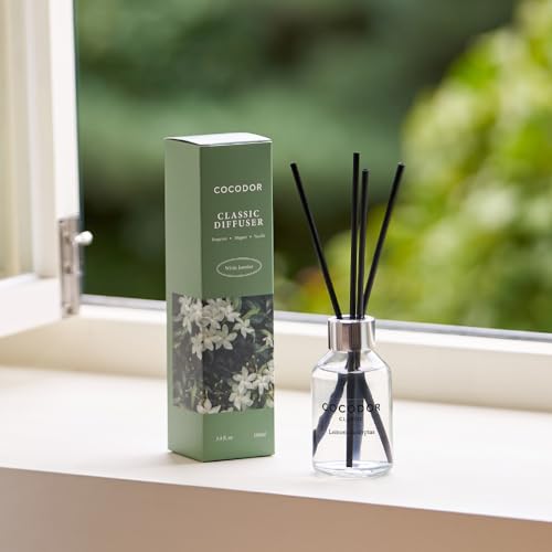 Cashmere Vanilla Reed Diffuser Set - 3.4 oz Home Fragrance with 5 Sticks