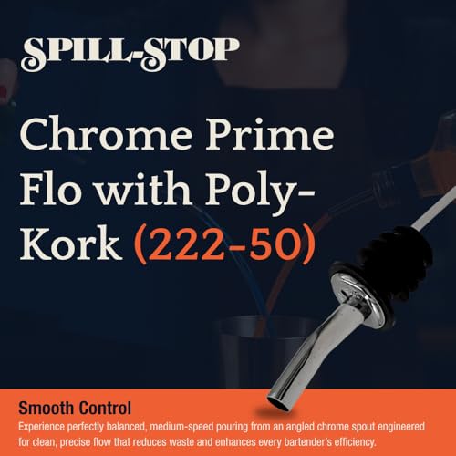 Spill-Stop Liquor Pour Spouts with Dust Caps – 4-Pack, Leakproof, Accurate Shots