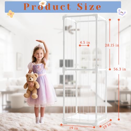 Vertical Stuffed Animal Storage Tower - Large Toy Organizer for Kids