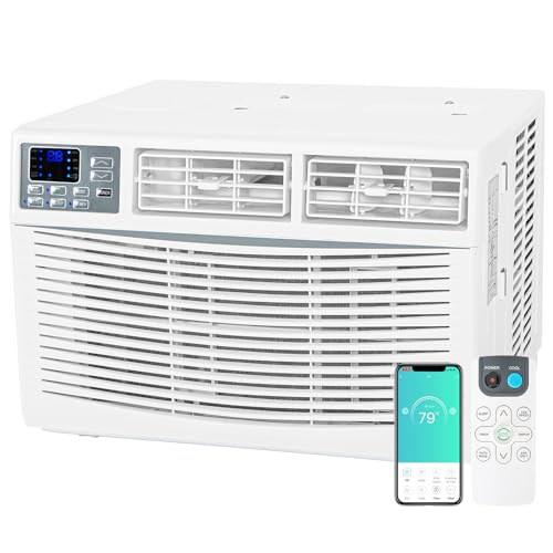 8,000 BTU WiFi Window Air Conditioner Smart AC Unit with Remote
