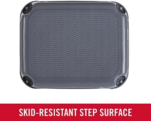 Rubbermaid One-Step Stool - Durable 7" Height Gray Step Stool for Kids & Home | Supports Up to 200 Pounds