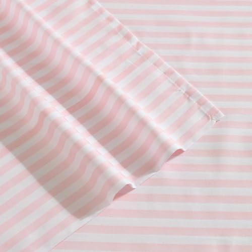 Eddie Bauer Kids Queen Bed Sheet Set, Soft Microfiber Bedding - Little Stripe