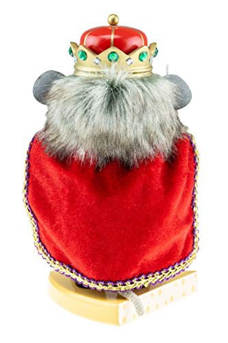 Clever Creations 7 Inch Mouse King Wooden Nutcracker - Festive Christmas Decor