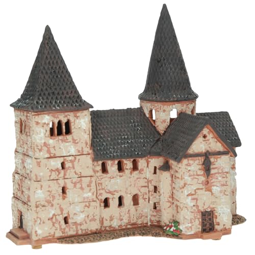 Ceramic Village House Tealight Holder – St Michael Church Fulda Handmade Miniature