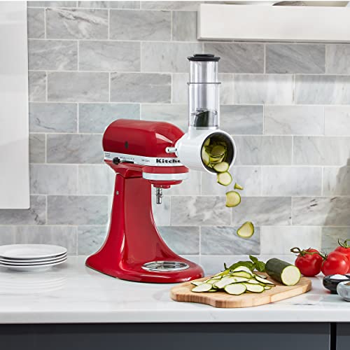 Fresh Prep Food Slicer and Shredder Attachment with 3 Blades & Case