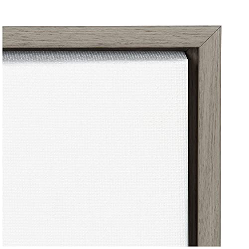 Sylvie Graywash Framed Canvas Wall Art Christmas Snowflakes II by PI Studio 16x16
