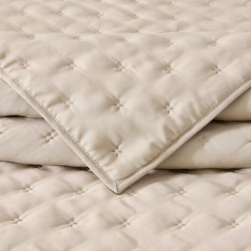 EMME King Size 3-Piece Quilt Bedding Set - Soft Reversible Coverlet