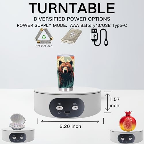 Motorized 360-Degree Rotating Display Stand for Product Photography