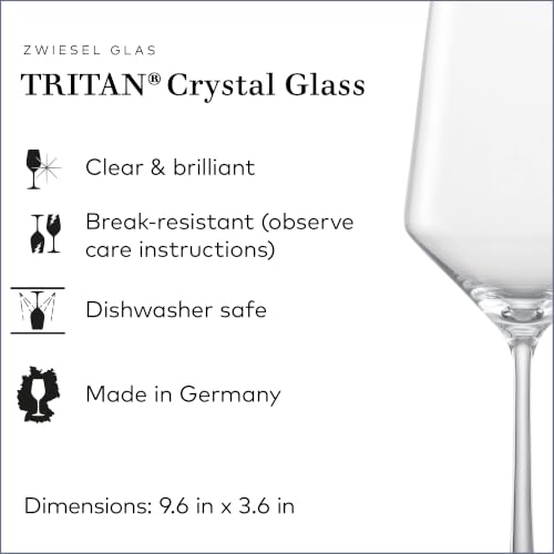 Tritan Crystal Red Wine Glasses, 19 oz Cabernet Stemware Set of 4