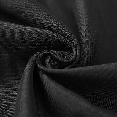 120-Pack Polyester Cloth Dinner Napkins, 17x17 Inch Washable Black Napkins