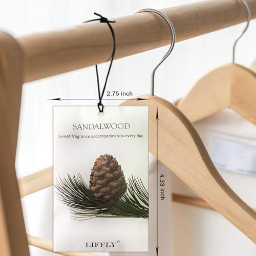 14-Pack Sandalwood Scented Sachets for Closets, Drawers, and Cars