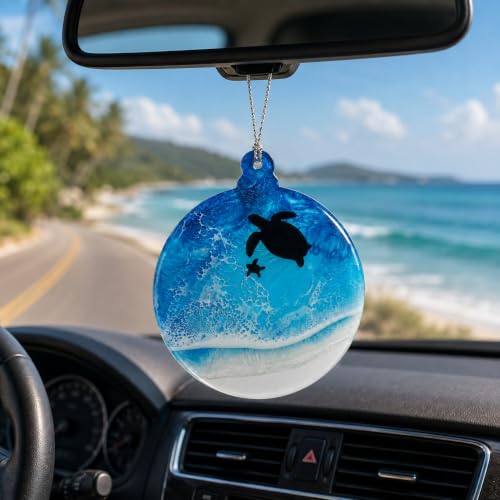 Kingduhu Turtle Ornament - Two Sea Turtles Décor Gift for Women, Coastal Christmas 2026 (Variation: Turtle Ornament)