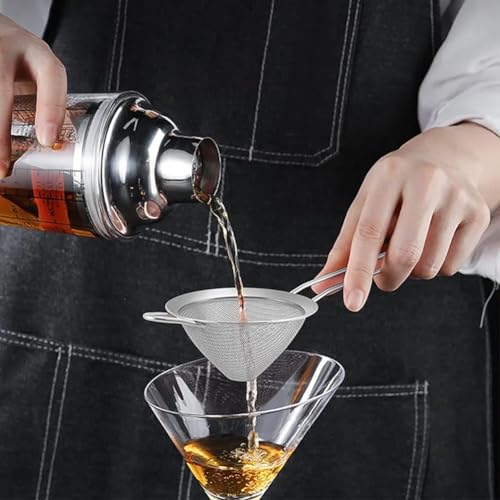 Restynic 2-Pack Fine Mesh Cocktail Strainers with Muddler - Barware Set