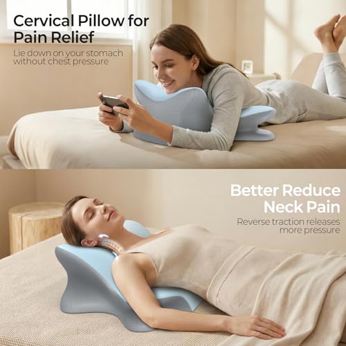 Ergonomic Cervical Neck Pillow for Pain Relief & Support