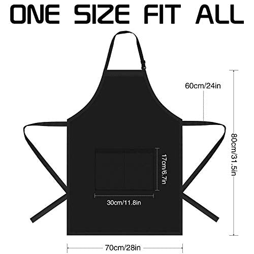 Funny Men's Grilling Apron - Waterproof BBQ Cooking Apron with 2 Pockets
