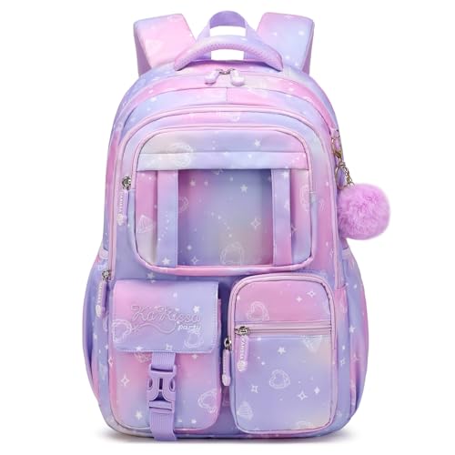PIG PIG GIRL Kids School Backpack for Elementary Girls Book Bag