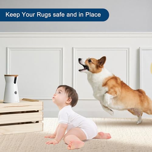Non-Slip Rug Pad for Hardwood Floors - 8x10 Anti-Skid Carpet Gripper