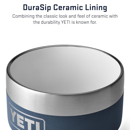 YETI Navy 4 oz Stackable Stainless Steel Espresso Cups - Vacuum Insulated, DuraSip Ceramic Lined, 2 Pack