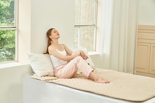 99% EMF Blocking Heated Mattress Pad - Twin Size, 8 Heat Settings
