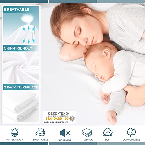 UNILIBRA Twin Waterproof Mattress Protector (2 Pack) - Deep Pocket Cover