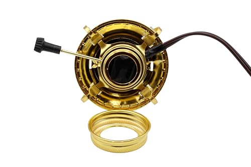 Electric Oil Lamp Conversion Kit with #2 Burner, Pre-Wired Lamp Socket