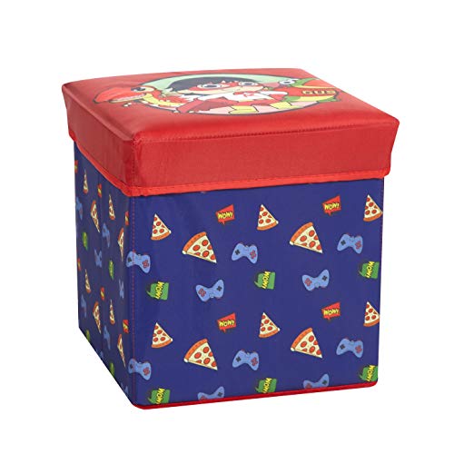 3-Piece Kids Collapsible Storage Set: Ottoman, Bin and Pop-Up Hamper
