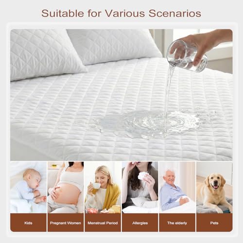 Waterproof Mattress Protector - Full Size, Ultra-Soft, Breathable