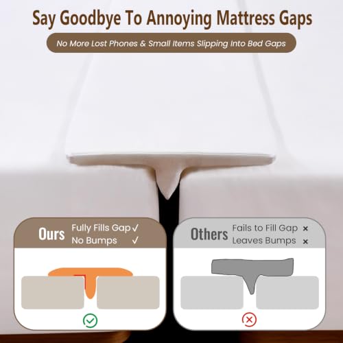Split King Bed Gap Filler - Twin XL to King Mattress Bridge (80" x 12")