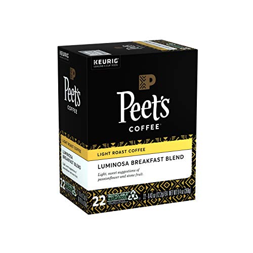 Peet¡¯s Coffee Luminosa Breakfast Blend K-Cup Coffee Pods for Keurig Brewers, Light Roast, 22 Pods