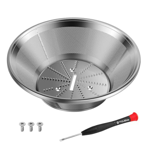 Juicer Mesh Filter Basket Replacement with Blade and Hardware Kit