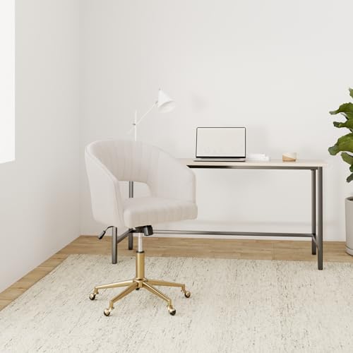 Ergonomic Velvet Office Desk Chair - Height Adjustable Swivel Chair