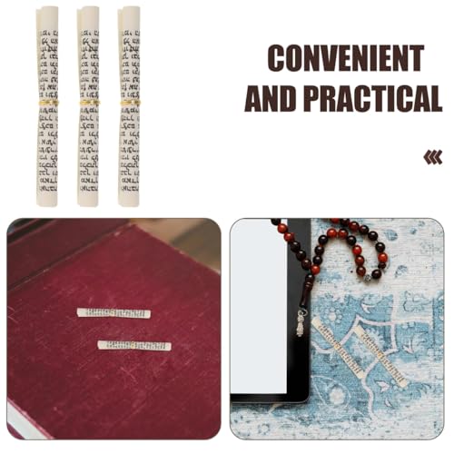 20pcs Mezuzah Scrolls, 2.95-inch Hebrew Door Blessing Parchment for Home