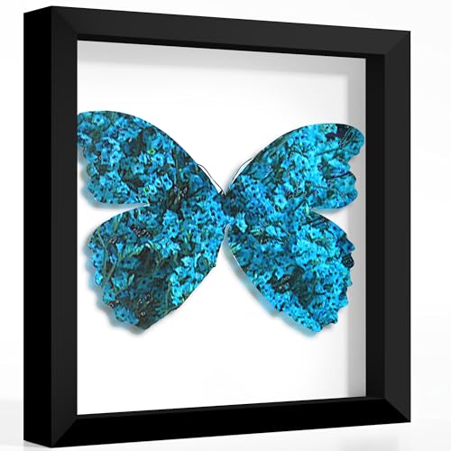 12x12 Black Shadow Box Frame, 1.2-Inch Deep Display Case with Glass