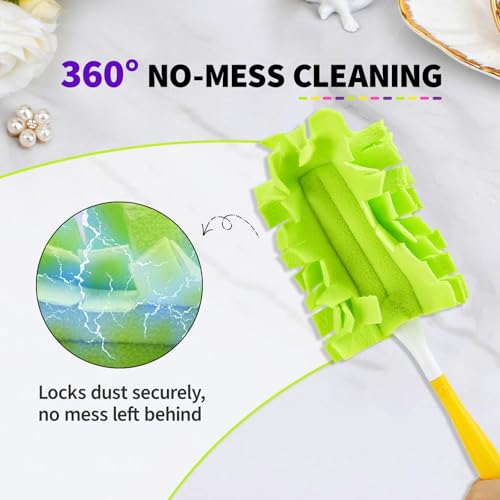 Reusable Microfiber Duster Refills (8 Pack) - Washable Dusting Pads