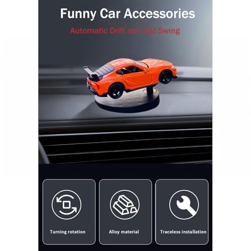 Interactive Mini Drift Car Dashboard Ornament - Dynamic 1:64 Scale Decor