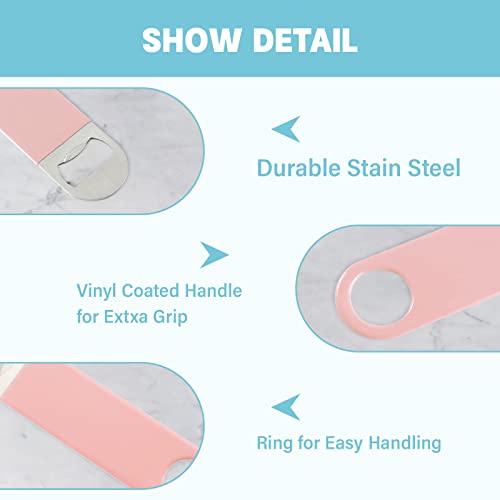 KTOJOY 3 Pack Heavy Duty Stainless Steel Flat Bottle Openers – 7-Inch Beer & Soda Opener Set