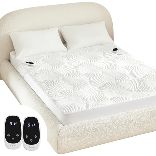 Heated Mattress Pad King Size with 9 Heat Settings and Auto Off