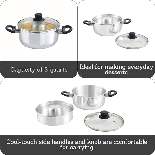 IMUSA 3Qt Double Boiler/Ba?o Maria w/8in Flan Inner Pan - 20cm