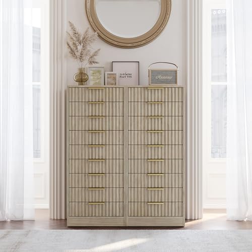 9-Drawer Vertical File Cabinet, Wooden Storage Organizer for Home Office