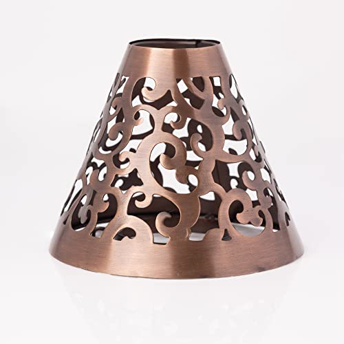 Copper Victorian Candle Shade - Unique Home Decor Accent