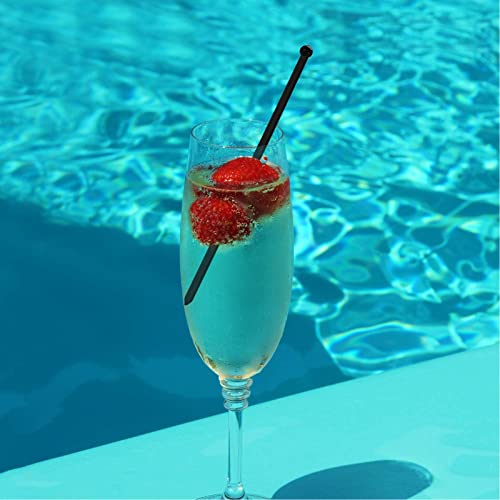100 Pcs Plastic Cocktail Stirring Sticks with Ball Top - Disposable Swizzle Sticks