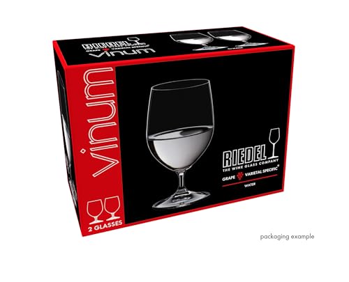 Elegant Crystal Water Glass Set, 12.35 oz Short Stem Glasses, Set of 2