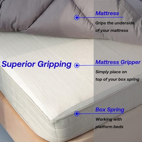 Dual-Sided Non-Slip Mattress Gripper Pad - Strong Grip Slide Stopper