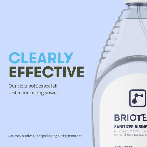 BRIOTECH Hypochlorous Disinfectant & Sanitizer, 1 Gallon Refill